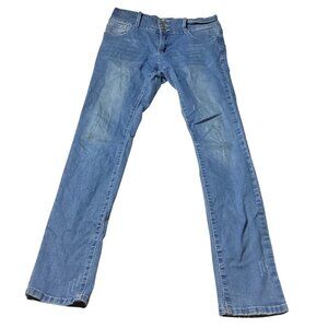 Leo: 2 Button & Zipper High Waisted style Jeans, Size 9